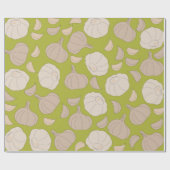Knoflookpatroon - Knoflook handschoenen en bollen Cadeaupapier (Vlak)
