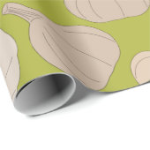 Knoflookpatroon - Knoflook handschoenen en bollen Cadeaupapier (Rol Hoek)