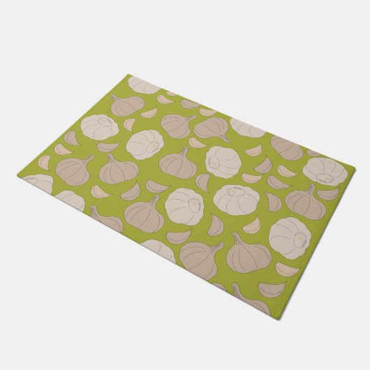 Knoflookpatroon - Knoflook handschoenen en bollen Deurmat (Schuin)