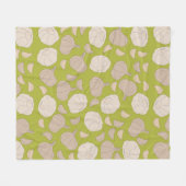 Knoflookpatroon - Knoflook handschoenen en bollen Fleece Deken (Voorkant (Horizontaal))