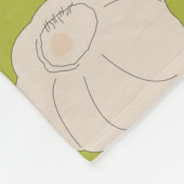 Knoflookpatroon - Knoflook handschoenen en bollen Fleece Deken (Hoek)