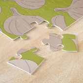 Knoflookpatroon - Knoflook handschoenen en bollen Legpuzzel (Zijkant)