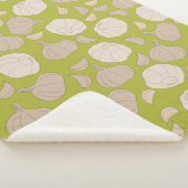 Knoflookpatroon - Knoflook handschoenen en bollen Sherpa Deken (3/4)