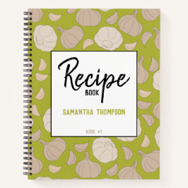 Knoflookpatroon - Knoflook handschoenen en bolvorm Notitieboek