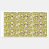 Knoflookpatroon - Knoflook-handschoenen en etikett Labels (Vel)