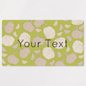 Knoflookpatroon - Knoflook-handschoenen en etikett Labels (Design 2)