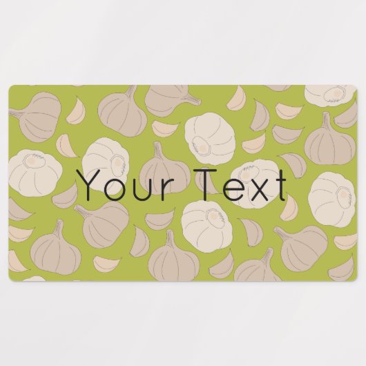 Knoflookpatroon - Knoflook-handschoenen en etikett Labels (Design 2)