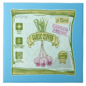 Knoflookteentjes Plantentuin Tegeltje (Voorkant)