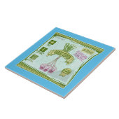 Knoflookteentjes Plantentuin Tegeltje (Zijkant)