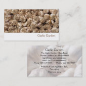 Knoflookvisitekaartje Visitekaartje (Voorkant / Achterkant)