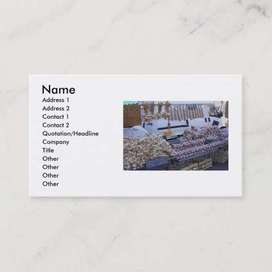 KnoflookVisitekaartje Visitekaartje (Voorkant)