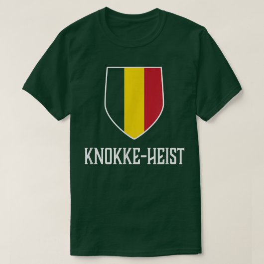 Knokke-Heist, België - Belgisch Belgisch Shirt (Design voorkant)