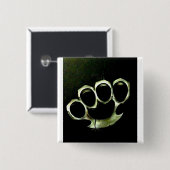 knokkels vierkante button 5,1 cm (Voorkant /achterkant)