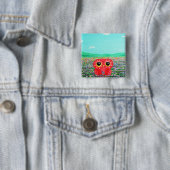 knol vierkante button 5,1 cm (In situ)
