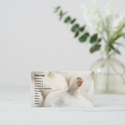 Knolbollen Visitekaartje (Staand voorkant)