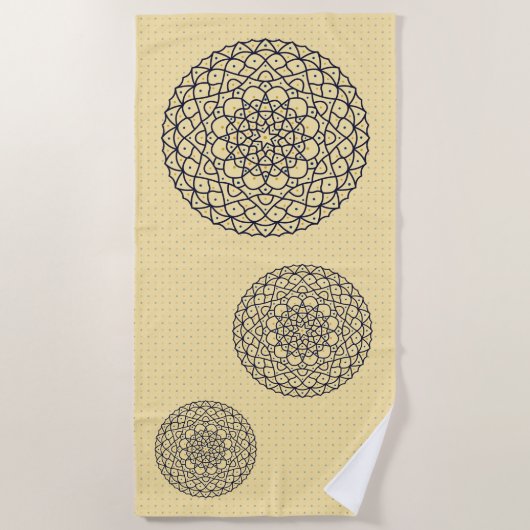 Knoldoek op dag van de hemel strandlaken (Voorkant)