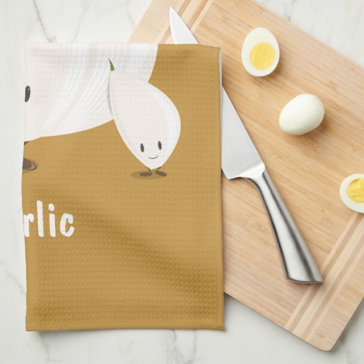 Knollen en handschoenen | Keukenhanddoek (Quarter Fold)