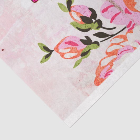 Knollen en vlinderbloemigen tissuepapier (Detail)