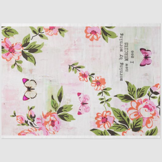 Knollen en vlinderbloemigen tissuepapier (Voorkant)