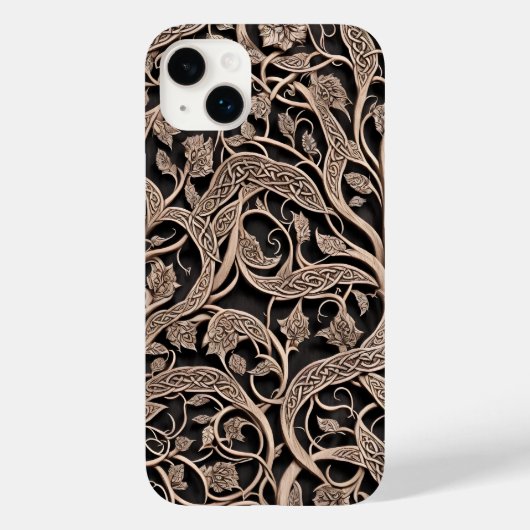 Knollen en wijnstokken, met celstructuur, 3D Case-Mate iPhone Case (Achterkant)
