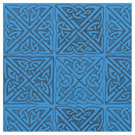 Knollen met Keltische kleuren in blauw Stof