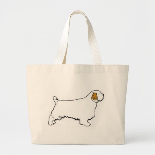 knollen spaniel grote tote bag (Voorkant)