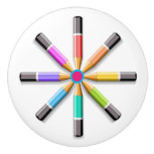 Knollen van de kabinetsleden van scholen en kantoo keramische knop (Voorkant)