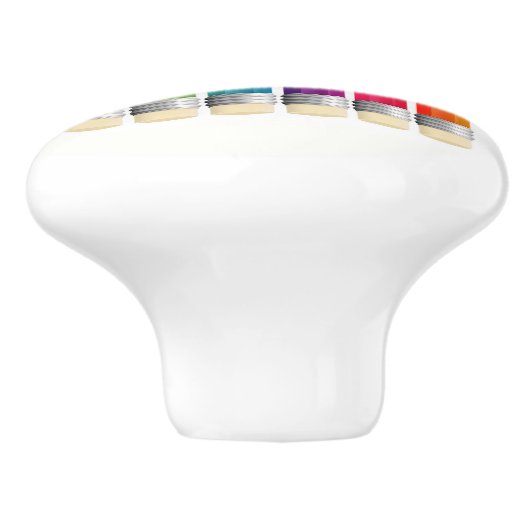 Knollen van de kabinetsleden van scholen en kantoo keramische knop (Zijkant)