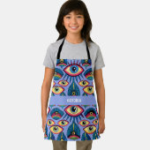 Knolling Charybdis Eyes Rainbow Aangepast patroon Schort (Insitu)