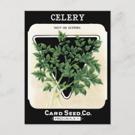 Knolselderij Pakket Groen Zwarte Vegetable Garden Briefkaart