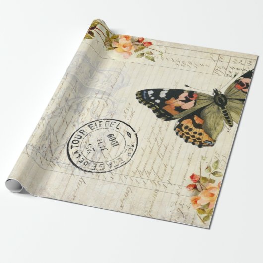 Knolvlieg Ephemera 60 lb lospapier Cadeaupapier (Uitgerold)