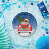 KNOODHOOGTE-RIJVAARTUIGEN IN Sneeuw Papieren Bordje (Feest)