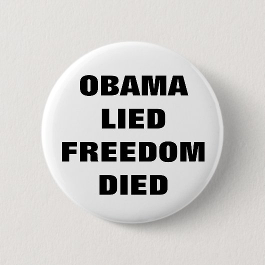 Knoop anti-Obama Ronde Button 5,7 Cm (Voorkant)