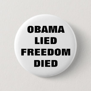 Knoop anti-Obama Ronde Button 5,7 Cm