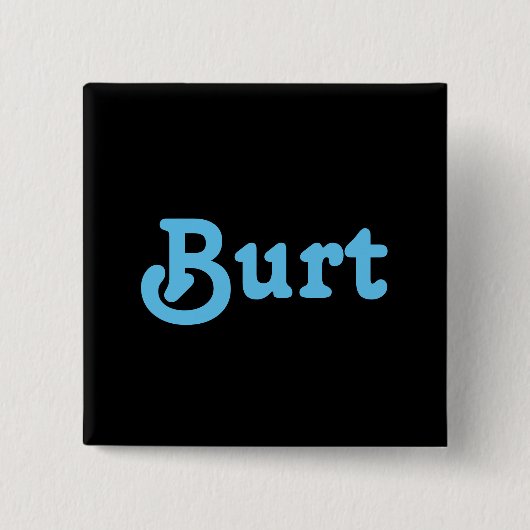 Knoop Burt Vierkante Button 5,1 Cm (Voorkant)