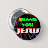 knoop-Dank u Jezus Ronde Button 5,7 Cm (Voorkant /achterkant)