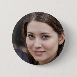 Knoop die ze grappig vond ronde button 5,7 cm