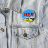 Knoop - Jezus is de Heer Ronde Button 5,7 Cm (In situ)