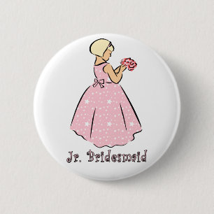 Knoop: Jr Bridesmaid Ronde Button 5,7 Cm
