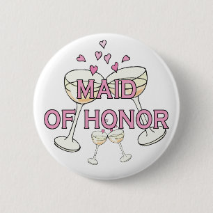Knoop: Maid of Honor Ronde Button 5,7 Cm