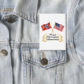 Knoop met trots Noors Minnesotaanse afkomst Button (Insitu)
