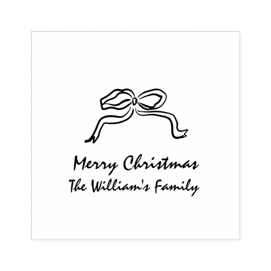 Knoop Moderne Kerstmis Rubberstempel (Afrduk)