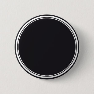 KNOOP OM zwart & wit + uw tekst Ronde Button 5,7 Cm