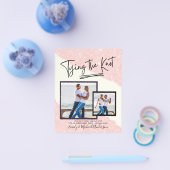 Knoop Ontknopen - Foto Uitnodiging Verlovingsfeest Flyer (Enkel)