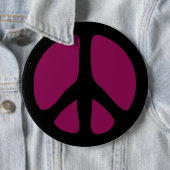 Knoop: Peace Sign-Button Ronde Button 6,0 Cm (In situ)