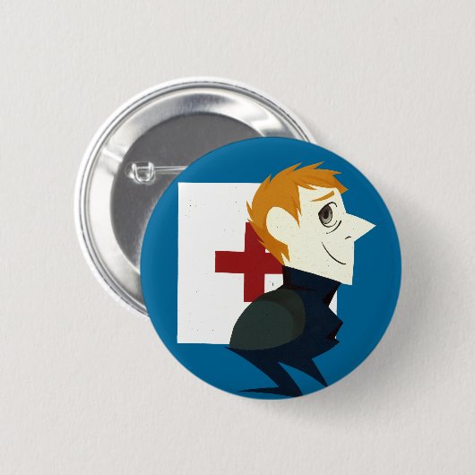 Knoop Ronde Button 5,7 Cm (Voorkant /achterkant)