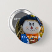 Knoop: Scarecrow Ronde Button 5,7 Cm (Voorkant /achterkant)