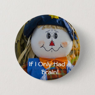 Knoop: Scarecrow Ronde Button 5,7 Cm