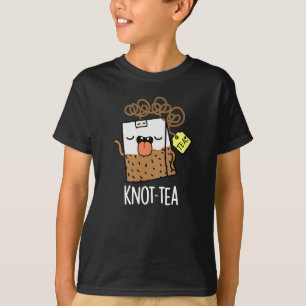 Knoop-thee Funny Tea Pun Dark BG T-shirt