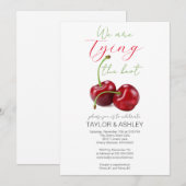 Knoop Touwen Kers Verlovingsring Kaart (Voorkant / Achterkant)